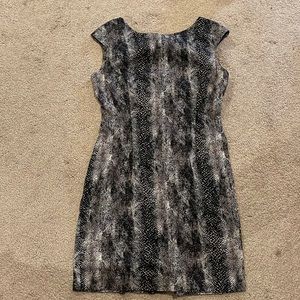 Snakeskin printed dress